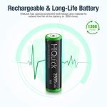 HiQuick 8-Pack AA 2800mAh Rechargeable Batteries