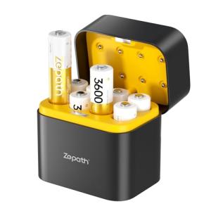 Zepath 8xAA High-Capacity Rechargeable Battery Set