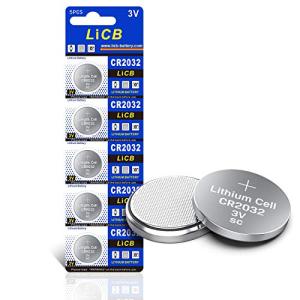 LiCB CR2032 3V Lithium Batteries - 5 Pack