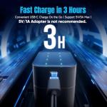 Dracutum 8-Pack High-Capacity Rechargeable AA Batteries