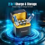 Dracutum 8-Pack High-Capacity Rechargeable AA Batteries