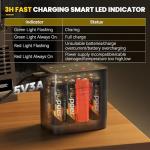 3600mWh Rechargeable AA Batteries with Charger - 8 Pack