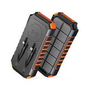 Virelek 27000mAh Wireless Solar Power Bank