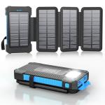 26800 mAh Solar Power Bank with Flashlight