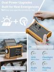 Solar Emergency Radio with 12000mAh Power Bank
