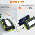 26800mAh Solar Power Bank with Fast Charging