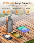 Virelek 27000mAh Wireless Solar Power Bank