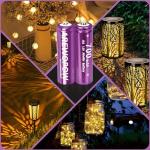 Rechargeable AA Solar Batteries - 12 Pack