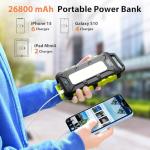 26800mAh Solar Power Bank with Fast Charging