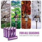 Rechargeable AA Solar Batteries - 12 Pack