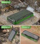 30W Solar Power Bank 56800mAh with USB-C & Wireless Charging