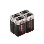 Warriors 4X High Capacity 9V Alkaline Batteries