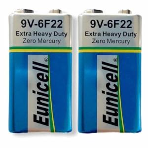 Eunicell 9V PP3 6F22 Heavy Duty Battery Pack