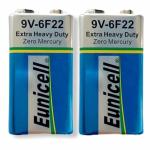 Eunicell 9V PP3 6F22 Heavy Duty Battery Pack