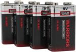 Warriors 4X High Capacity 9V Alkaline Batteries