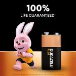 Duracell Plus 9V Alkaline Batteries - 2 Pack