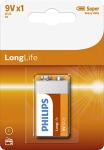 Philips 9V Zinc Battery with 5-Year Shelf Life