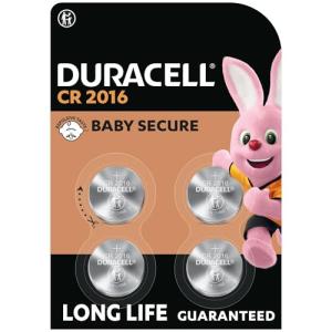 DURACELL 2016 Lithium Coin Batteries 4-Pack