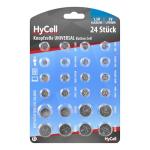 HYCELL Assorted Button Cell Battery Multipack - 24 Pack