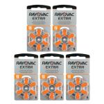 Rayovac Size 13 Hearing Aid Batteries, Pack of 30