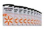 Rayovac Size 13 Hearing Aid Batteries, 60-Pack