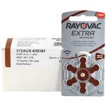 Rayovac Size 312 Hearing Aid Batteries - 60 Pack