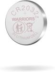 Warriors 5X 2032 CR2032 Lithium Coin Batteries