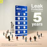 10-Pack LR44 Button Cell Batteries for Small Devices