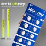 10-Pack LR44 Button Cell Batteries for Small Devices