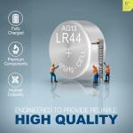 10-Pack LR44 Button Cell Batteries for Small Devices