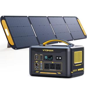 VTOMAN Jump 2200 Portable Power Station with Solar Panel