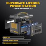 VTOMAN Jump 2200 Portable Power Station with Solar Panel