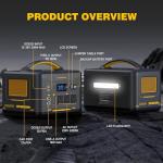 VTOMAN Jump 2200 Portable Power Station with Solar Panel