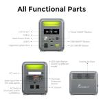 FOSSIBOT 1200W Portable Power Station for Camping