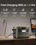 FOSSIBOT F2400 Portable Power Station for Home & Travel