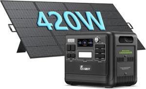 FOSSiBOT F2400 Solar Generator with 3 AC Outputs