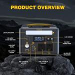 VTOMAN 939Wh Portable Power Station with Solar Panel