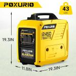 POXURIO 2450W Portable Inverter Generator for Camping