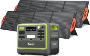 FOSSiBOT F2400 Portable Power Station with Solar Panels