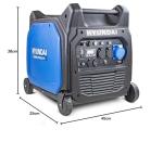 Hyundai 6600W Portable Inverter Generator with Remote