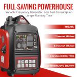 2500W Ultra Lightweight Quiet Portable Inverter Generator