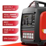 2500W Ultra Lightweight Quiet Portable Inverter Generator