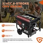 5000W Portable Petrol Generator with Electric Start