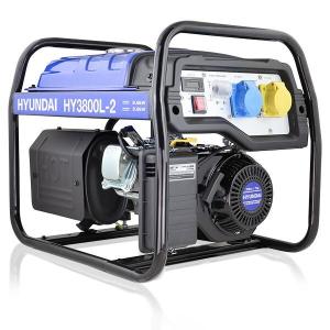 Hyundai 3.2kW Petrol Site Open Generator