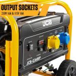 JCB 3.6kW Portable Petrol Generator with Pull Start
