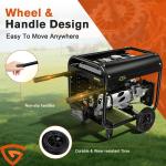Powerful 5kW Portable Petrol Generator with Electric Start