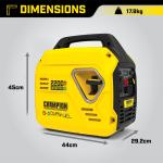 Champion 2200W Mighty Atom Dual Fuel Inverter Generator