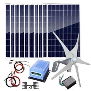 1400W Wind Solar Power System for Off-Grid Use