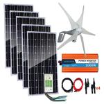 AUECOOR 900W Windmill and Solar Power Kit
