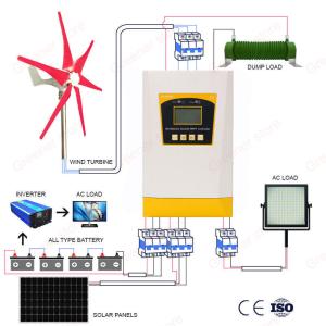 3000W Hybrid Solar Wind Charge Controller 12V/24V/48V